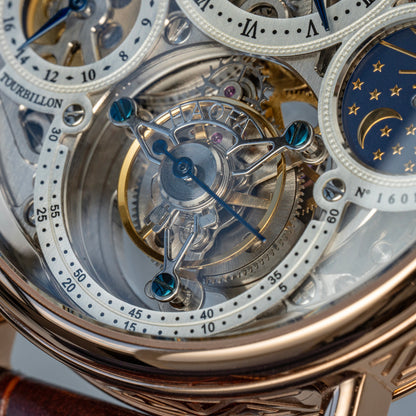 Haofa 1601 Skeleton GMT CNC Engraving Tourbillon 28800