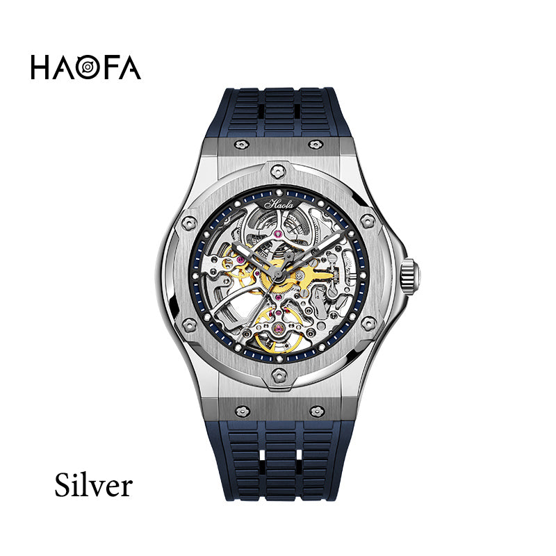 Haofa ハオファ スターポイント スケルトン 自動巻 腕時計 1913 HAOFA Skeleton Watches 80 Hours Power reserve 1913 – HAOFA