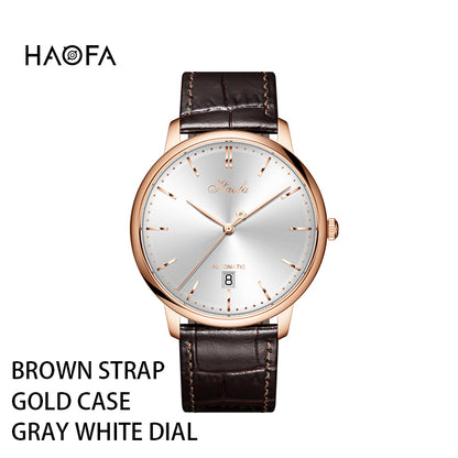 Haofa Automatic Movement Ultra-thin Calendar Watch 1606