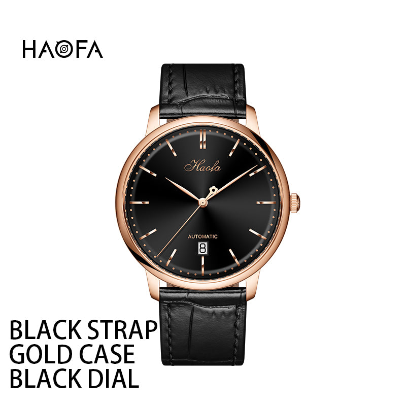 Haofa Automatic Movement Ultra-thin Calendar Watch 1606