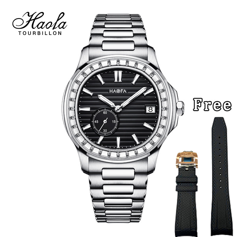 HAOFA Automatic Micro Rotor Diamond Bezel Watch Model 2290