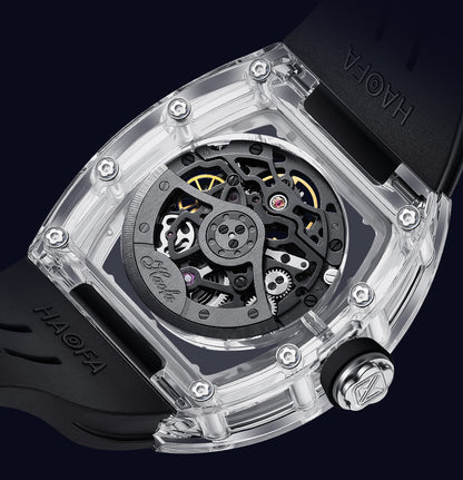 HAOFA Crystal Automatic 3D Spaceship Watch 2320