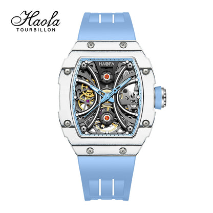 Haofa 1909L-1 Middle Size Carbon Fiber Automatic Watch Super Luminous 60H Power