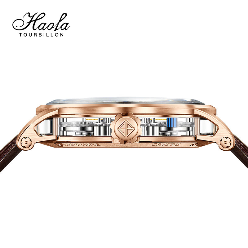 HAOFA Sapphire Middle Case Double Barrel Tourbillon Watch 1945