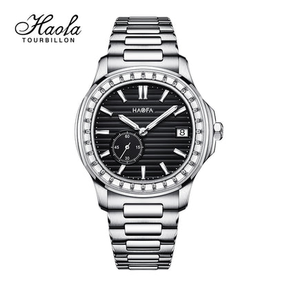 HAOFA Automatic Micro Rotor Diamond Bezel Watch Model 2290