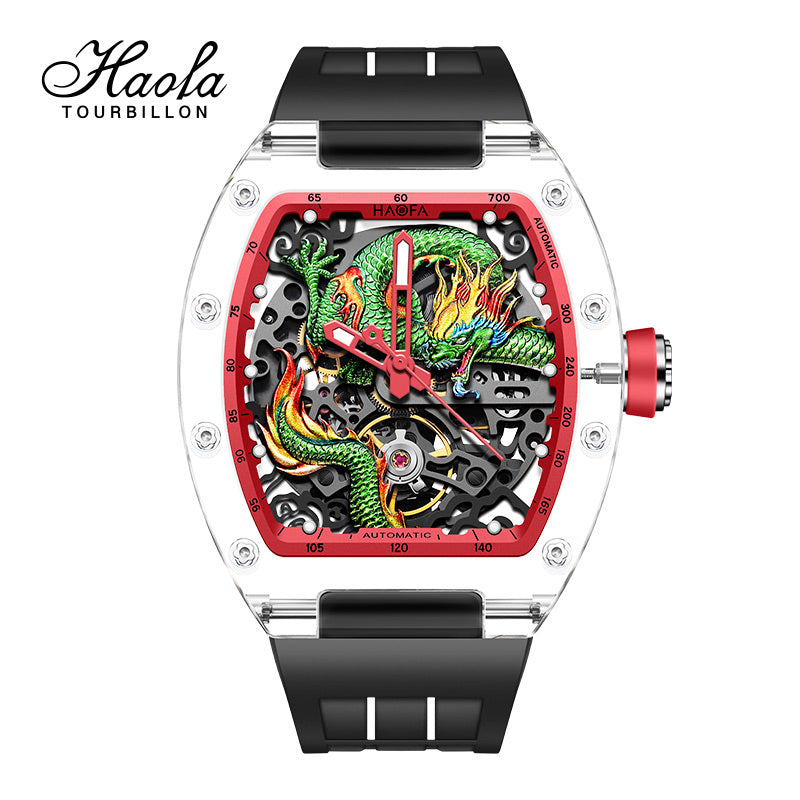 HAOFA 3D Dragon Crystal Automatic Watch 2321