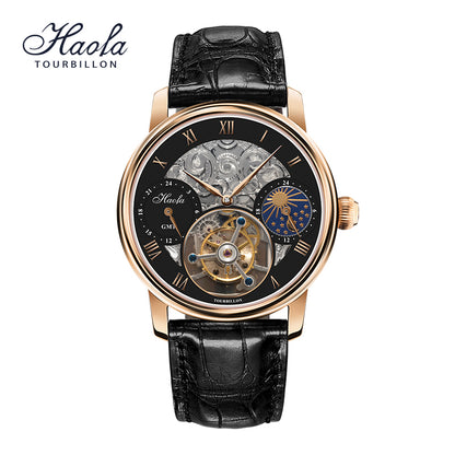 HAOFA Skeleton GMT Tourbillon Movement 1028