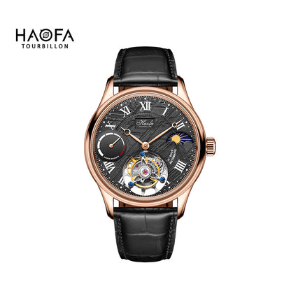 Montre automatique Haofa 8002 72H Sun And Moon Flying Tourbillon