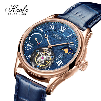 Haofa 8002 72H Sun And Moon Flying Tourbillon Automatic Watch