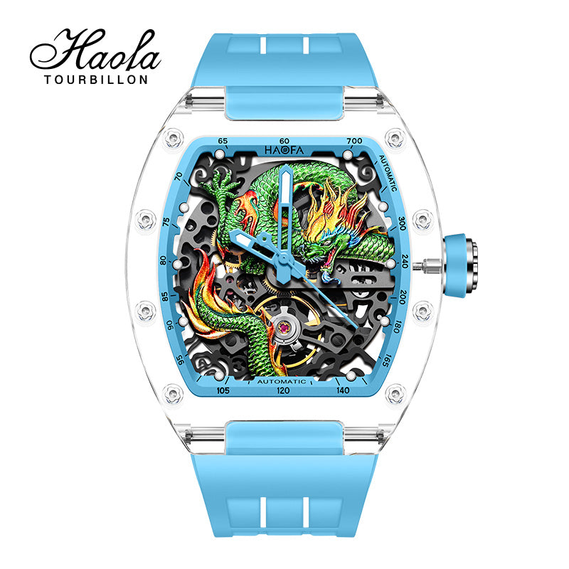 HAOFA 3D Dragon Crystal Automatic Watch 2321