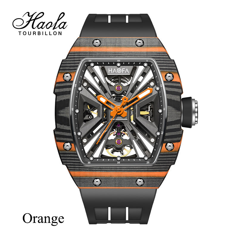 HAOFA Model 1929 Carbon Fiber Bezel 80 hours Power Automatic Movement watches