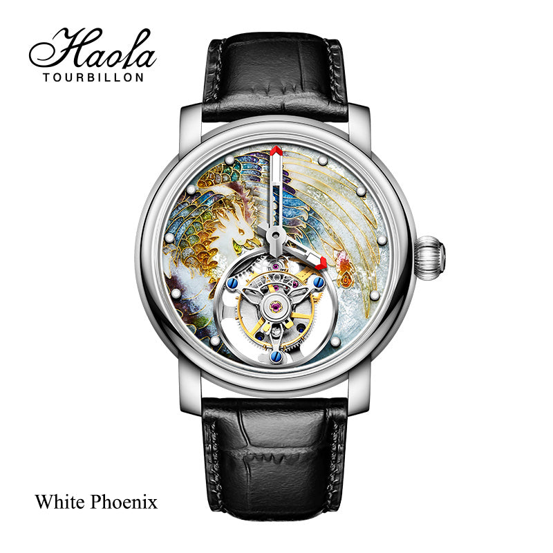 Reserve(30 days)--HAOFA Enamel (Cloisonne) Carp Tourbillon 2218