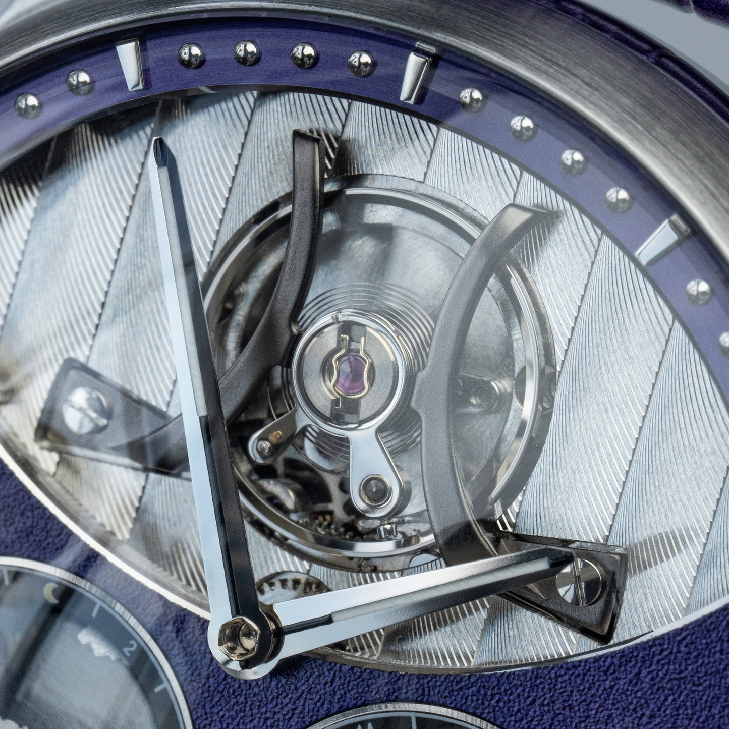 Haofa 2318 Model 3D Earth Rotating Mineral High-domed Crystal Watches