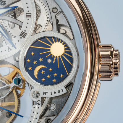 Haofa 1601 Skeleton GMT CNC Engraving Tourbillon 28800