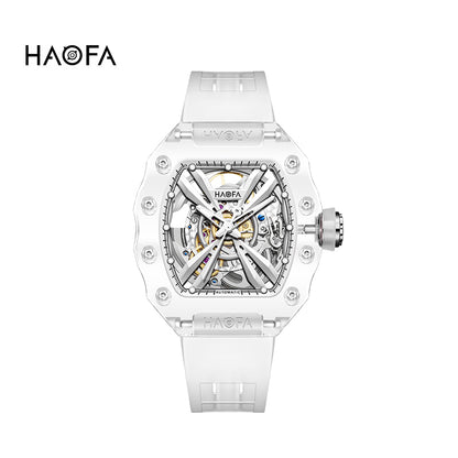 HAOFA Middle Size ultra thin K9 Crystal Automatic Watch