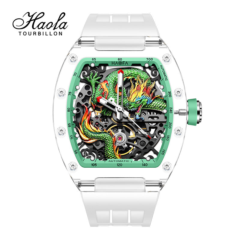 HAOFA 3D Dragon Crystal Automatic Watch 2321