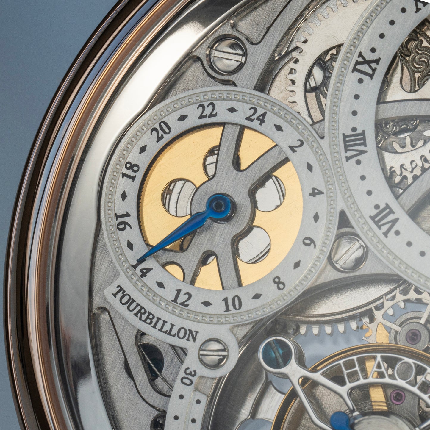 Haofa 1601 Skeleton GMT CNC Engraving Tourbillon 28800