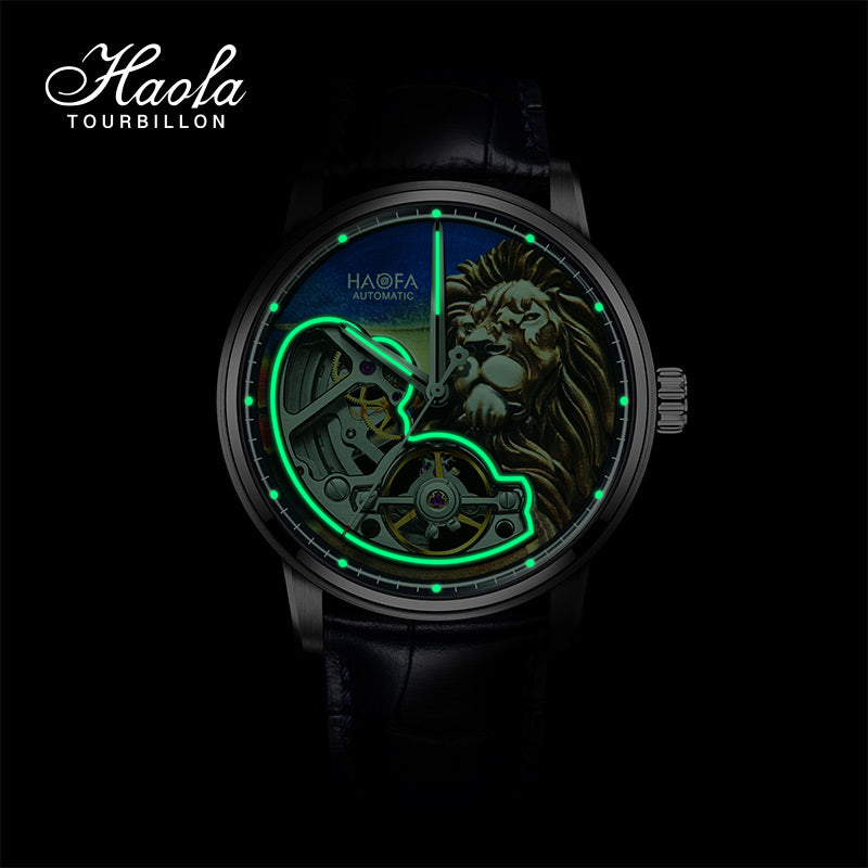 HAOFA 3D Lion Automatic Super Sapphire Watch 2265