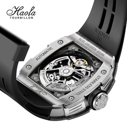 HAOFA 1982 Navigator Skeleton Carbon Fiber Automatic Mechanical Watch