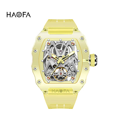 HAOFA 2209 Spider Design Dial K9 Crystal Tonneau Mechanical Watch