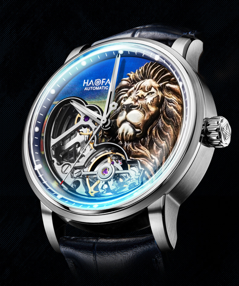 HAOFA 3D Lion Automatic Super Sapphire Watch 2265