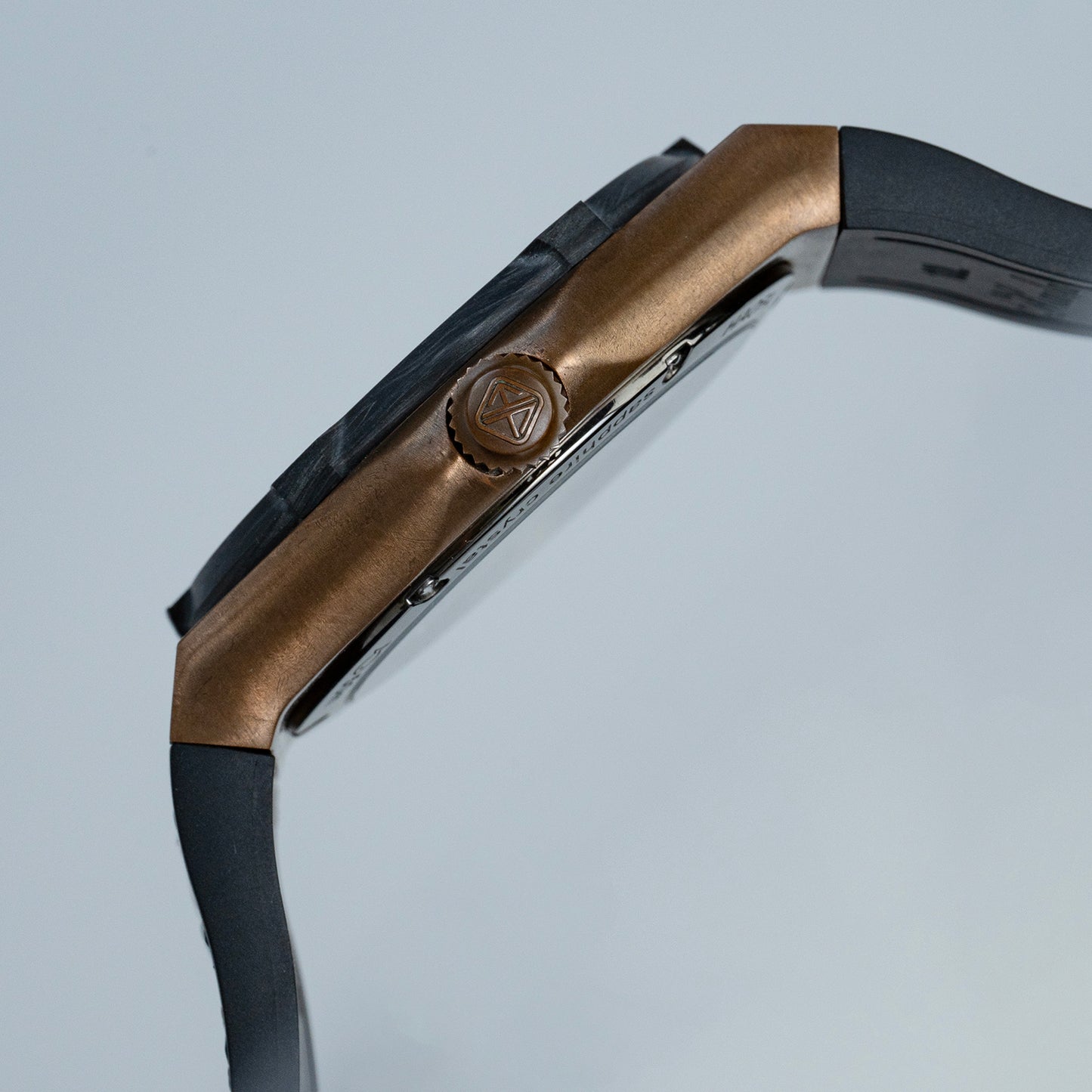 Haofa Tin Bronze Case carbon fiber bezel Luxury GMT Tourbillon Power Reserve Display 1915T