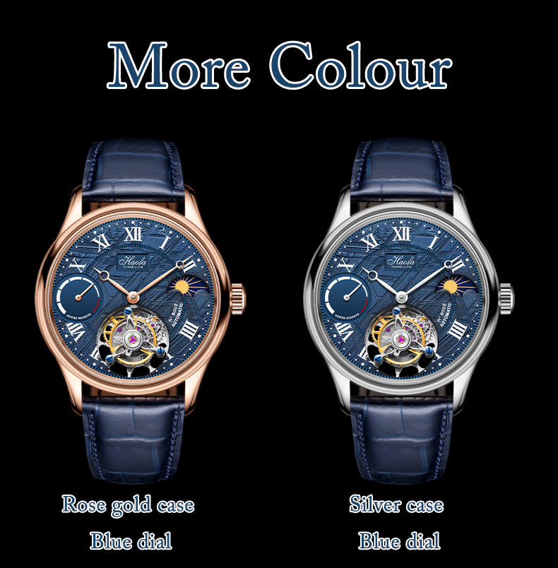 Haofa 8002 72H Sun And Moon Flying Tourbillon Automatic Watch