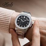 HAOFA Automatic Micro Rotor Diamond Bezel Watch Model 2290