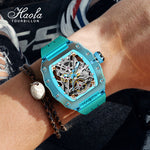 HAOFA Colorful Crystal Case Automatic Watch 72H Power Model 2203