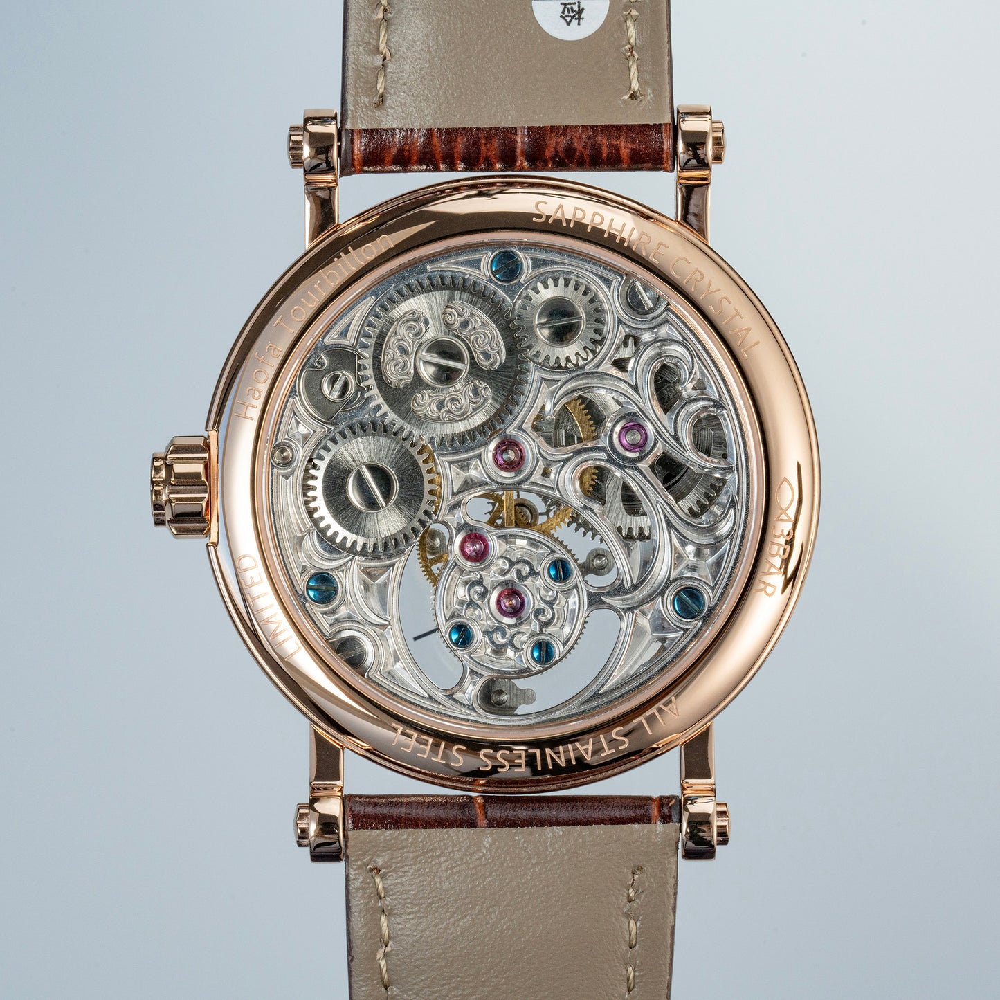 Haofa 1601 Skeleton GMT CNC Engraving Tourbillon 28800