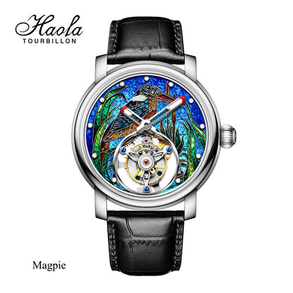 Reserve(30 days)--HAOFA Enamel (Cloisonne) Carp Tourbillon 2218