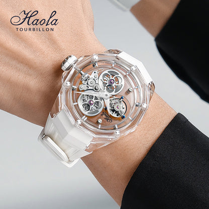 Haofa 2388 All Sapphire Case Mystery Tourbillon Manual Winding Watch