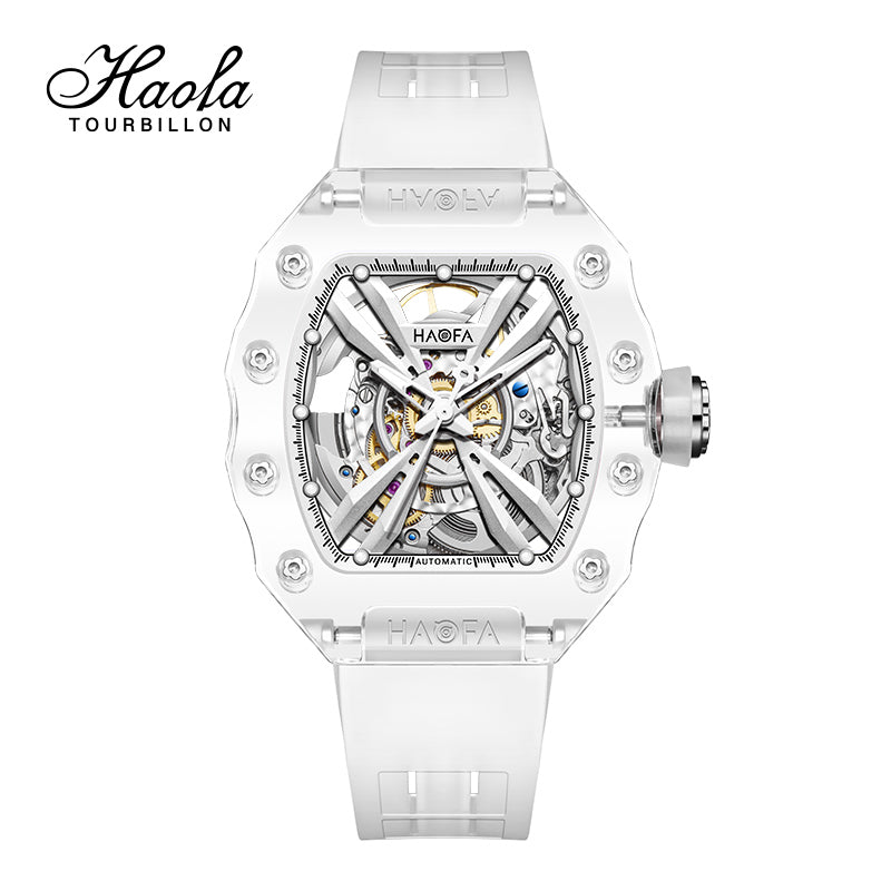 HAOFA Middle Size ultra thin K9 Crystal Automatic Watch