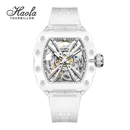 HAOFA Middle Size ultra thin K9 Crystal Automatic Watch