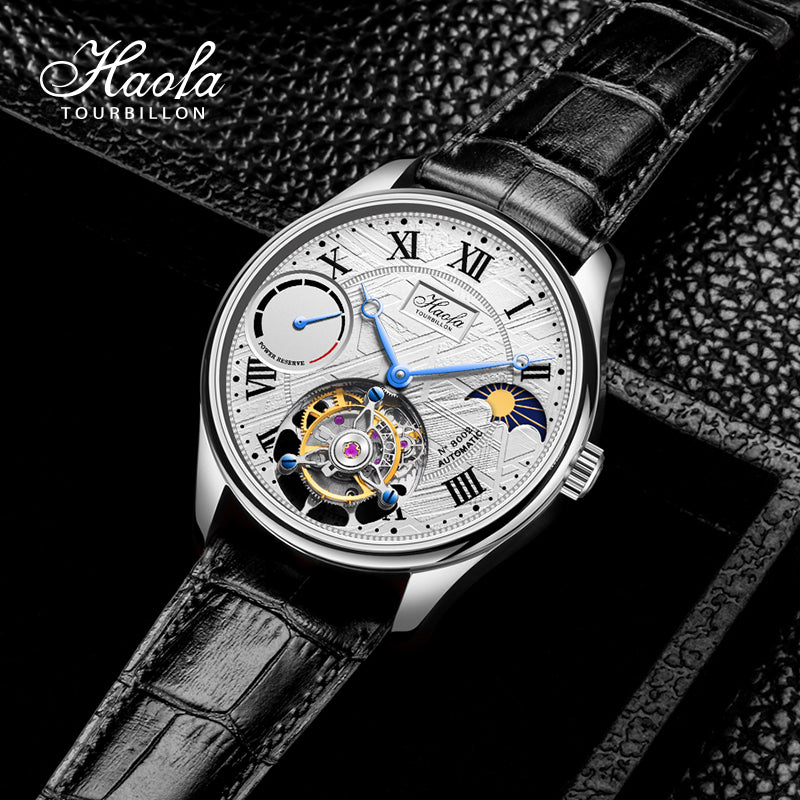 Haofa 8002 72H Sun And Moon Flying Tourbillon Automatic Watch