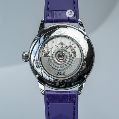 Haofa 2318 Model 3D Earth Rotating Mineral High-domed Crystal Watches