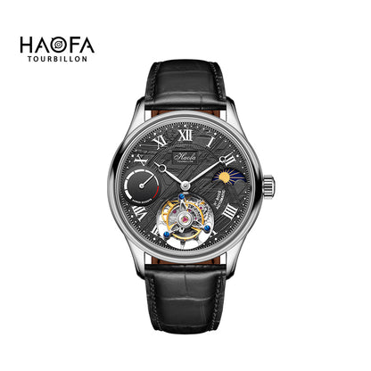 Montre automatique Haofa 8002 72H Sun And Moon Flying Tourbillon