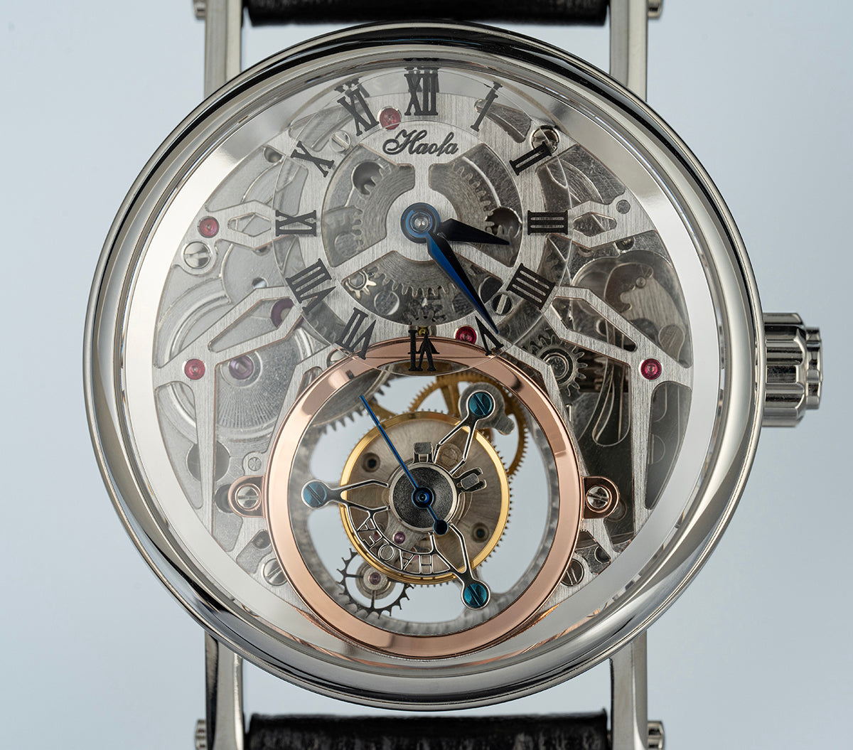 Haofa 1602 Flying Tourbillon CNC ENGRAVING Dial Skeleton Watch