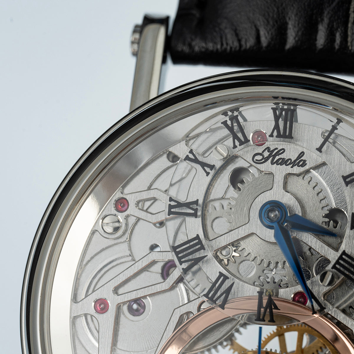 Haofa 1602 Flying Tourbillon CNC ENGRAVING Dial Skeleton Watch