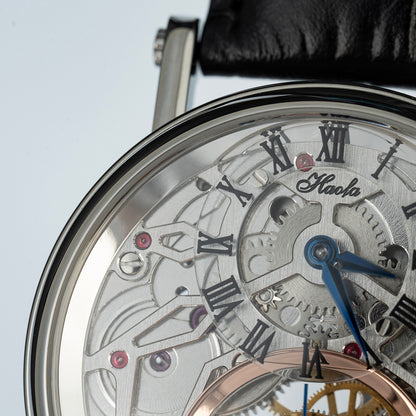 Haofa 1602 Flying Tourbillon CNC ENGRAVING Dial Skeleton Watch