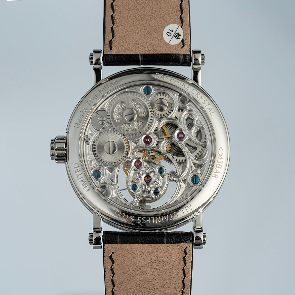 Haofa 1602 Flying Tourbillon CNC ENGRAVING Dial Skeleton Watch