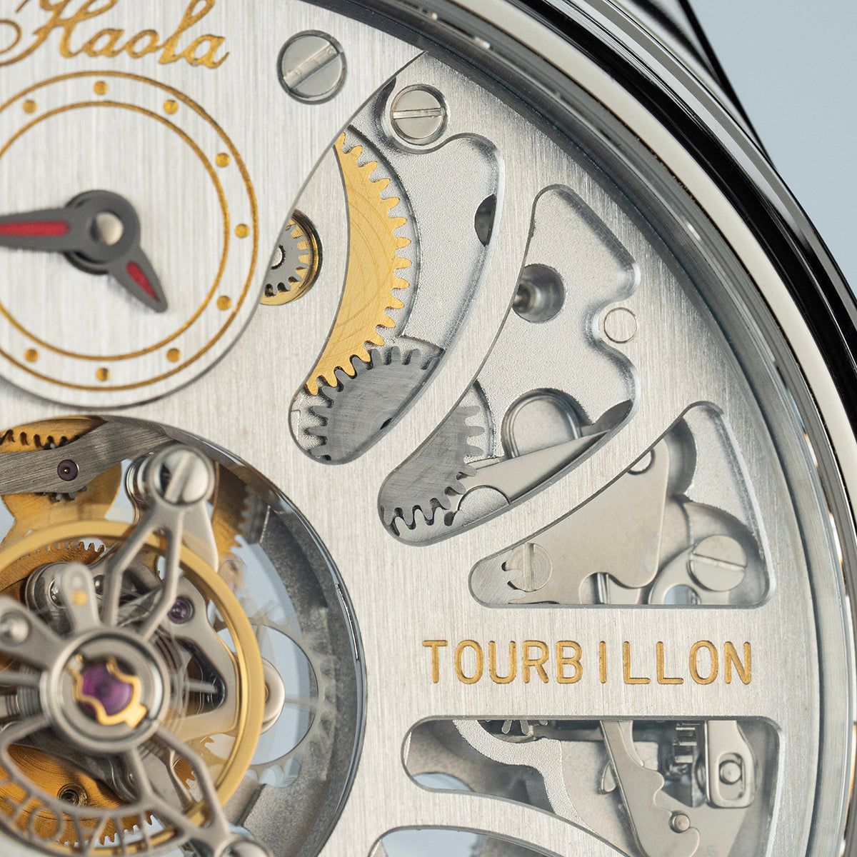 Haofa 1037 Center Tourbillon Watch Four Spring Drive Manual Tourbillon 120H Power Reserve Watches