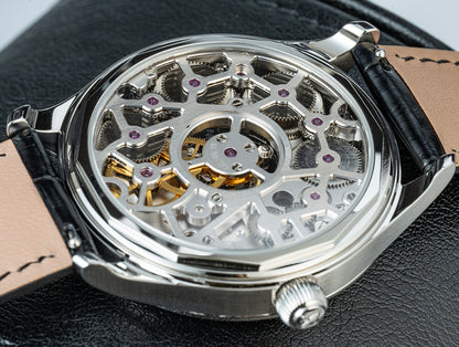 Haofa 1037 Center Tourbillon Watch Four Spring Drive Manual Tourbillon 120H Power Reserve Watches