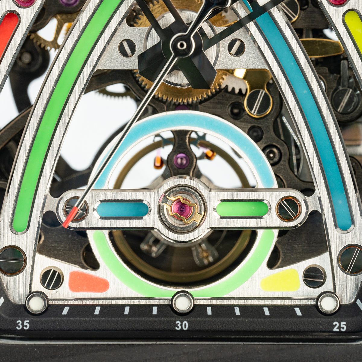 HAOFA Color Luminous Dial Carbon Fiber Automatic Watch 1970