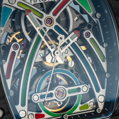 HAOFA Color Luminous Dial Carbon Fiber Automatic Watch 1970