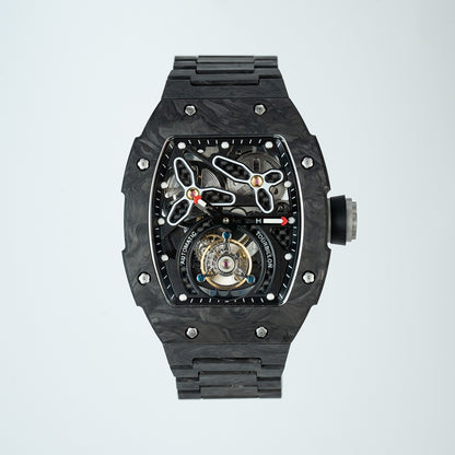HAOFA 2311 Model Limited 500 Pcs All Carbon Fiber Automatic Tourbillon Watch Double-Spring 72 Hour power