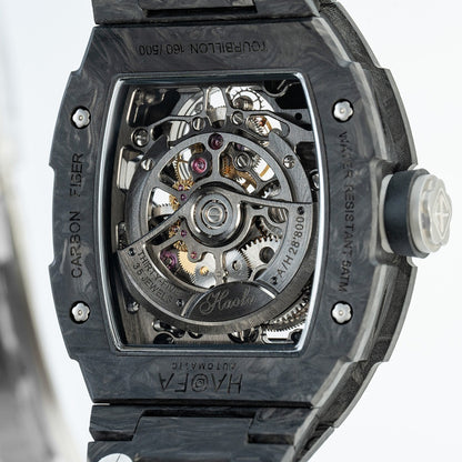 HAOFA 2311 Model Limited 500 Pcs All Carbon Fiber Automatic Tourbillon Watch Double-Spring 72 Hour power