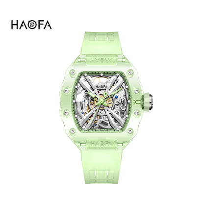 HAOFA Middle Size ultra thin K9 Crystal Automatic Watch