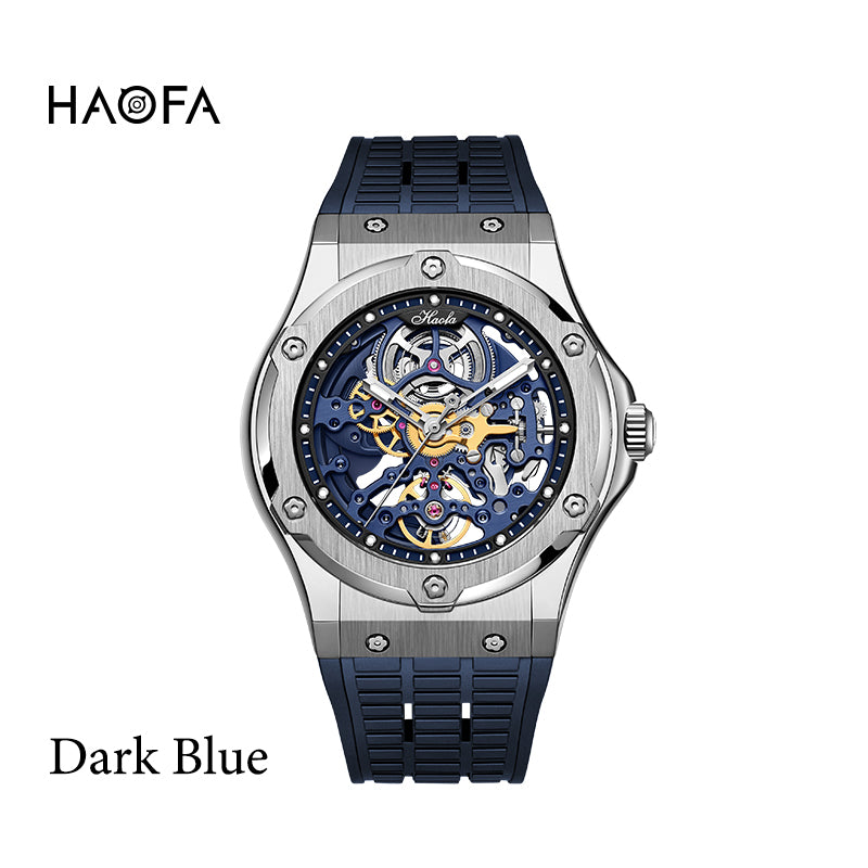 HAOFA Skeleton Watches 80 Hours Power reserve 1913