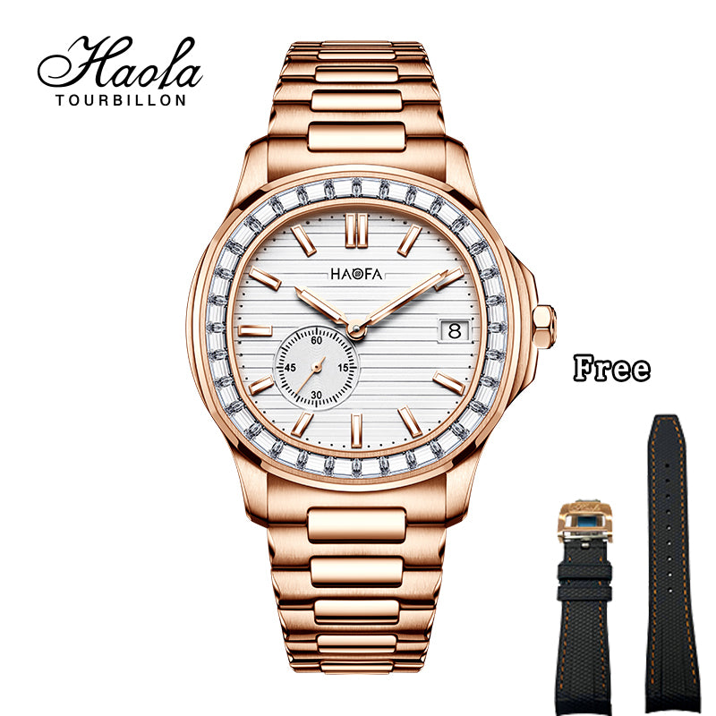 HAOFA Automatic Micro Rotor Diamond Bezel Watch Model 2290